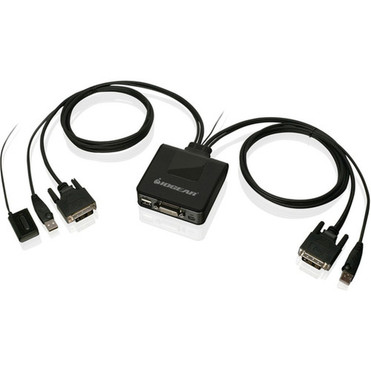 IOGEAR 2-Port USB DVI Cable KVM Switch - 2 Computers - 1 Local Users - 1920 x 1200 - 1 x USB - 1 x DVI GCS922U IOGEAR 2-Port USB DVI Cable KVM Switch - 2 Computers - 1 Local Users - 1920 x 1200 - 1 x USB - 1 x DVI GCS922U