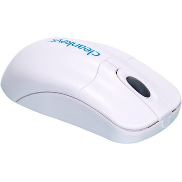 cleankeys CKM2W Mouse - Optical - Wireless - Radio Frequency - 240 GHz - White - USB - 800 dpi - Scroll Wheel - 2 Buttons - 1 KH21200