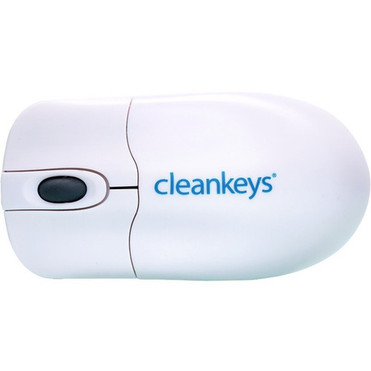 cleankeys CKM2W Mouse - Optical - Wireless - Radio Frequency - 240 GHz - White - USB - 800 dpi - Scroll Wheel - 2 Buttons - 1 KH21200