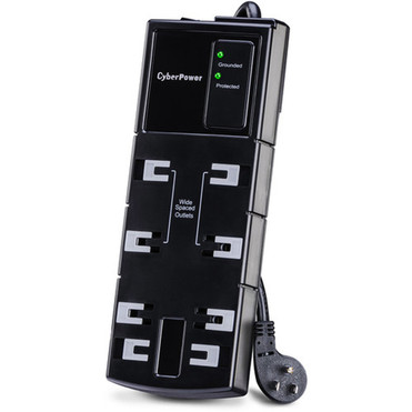CyberPower_CSB806_Essential_8-Outlets_Surge_Suppressor_6FT_Cord_-_8_x_NEMA_5-15R_-_1800_J_CSB806