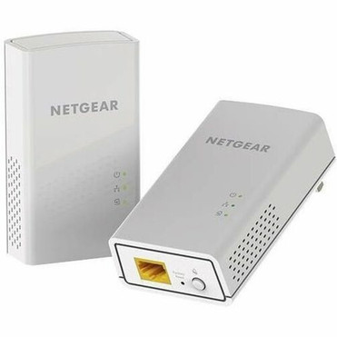 Netgear PL1000 Powerline Network Adapter - 2 - 1 x Network RJ-45 - 1000 Mbits Powerline - 500 m178 Area Coverage - HomePlug AV2 PL1000-100PAS