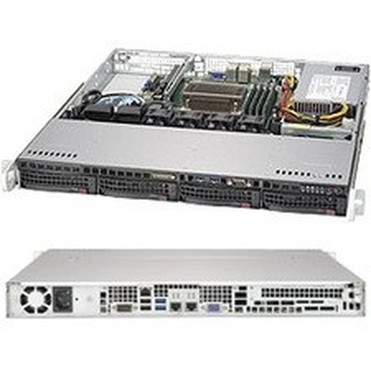 Supermicro SuperServer 5019S-M Server Barebone System - 1U Rack-mountable - Socket H4 LGA-1151 - 1 x Processor Support - Intel C236 - SYS-5019S-M