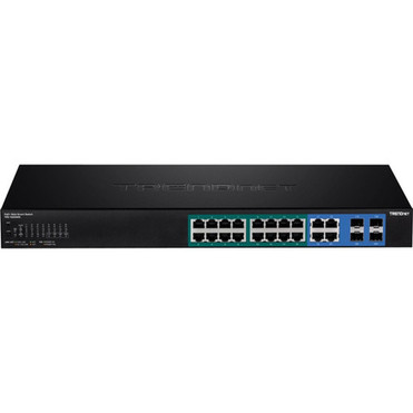 TRENDnet_16-Port_Gigabit_Web_Smart_PoE_Switch_-_16_Ports_-_Manageable_-_2_Layer_Supported_-_Twisted_Pair_-_PoE_Ports_-_1U_High_-_-_TPE-1620WS