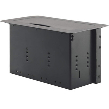 Kramer Table Mount Modular Multi-Connection Solution - Manually Retracting Lid - Rectangular Desktop TBUS-6XLBC