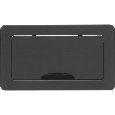 Kramer Table Mount Modular Multi-Connection Solution - Manually Retracting Lid - Rectangular Desktop TBUS-6XLBC