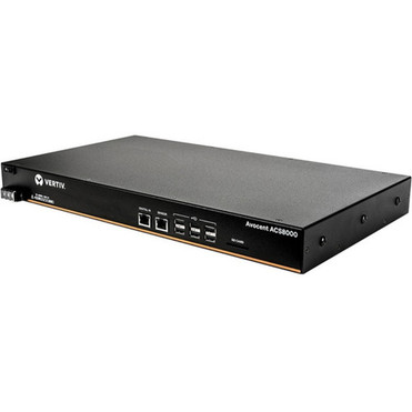 Vertiv Avocent ACS 8000 8-Port Serial Console Server Single Internal DC Power Supply - 1 GB - DDR3 SDRAM - Twisted Pair Optical - 2 ACS8008SDC-400