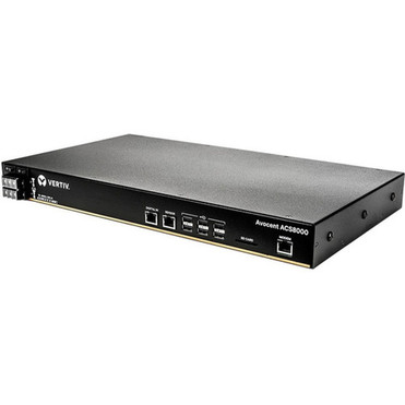 Vertiv Avocent ACS 8000 32-Port Serial Console Server Dual Internal DC Power Supply Analog Modem - 1 GB - DDR3 SDRAM - Twisted Pair ACS8032MDDC-400