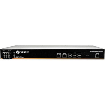 Avocent ACS 8000 48-Port Serial Console Server Dual Internal DC Power Supply Analog Modem 1U Chassis - 1 GB - DDR3 SDRAM - Twisted ACS8048MDDC-400