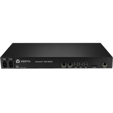 Avocent ACS 8000 48-Port Serial Console Server Dual Internal DC Power Supply Analog Modem 1U Chassis - 1 GB - DDR3 SDRAM - Twisted ACS8048MDDC-400
