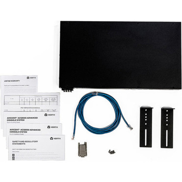 Avocent ACS 8000 48-Port Serial Console Server Dual Internal DC Power Supply Analog Modem 1U Chassis - 1 GB - DDR3 SDRAM - Twisted ACS8048MDDC-400