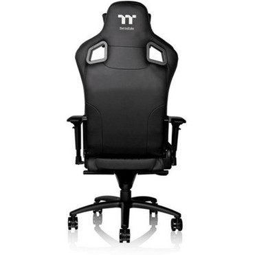Tt eSPORTS X Fit Gaming Chair - For Game - Aluminum Foam Steel Faux Leather Polyvinyl Chloride PVC Carbon Metal - Black GC-XFS-BBMFDL-01