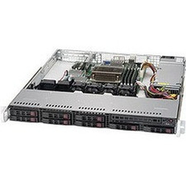 Supermicro SuperChassis 113MFAC2-341CB - Rack-mountable - Black - 1U - 8 x Bay - 1 x 340 W - Power Supply Installed - ATX Motherboard CSE-113MFAC2-341CB