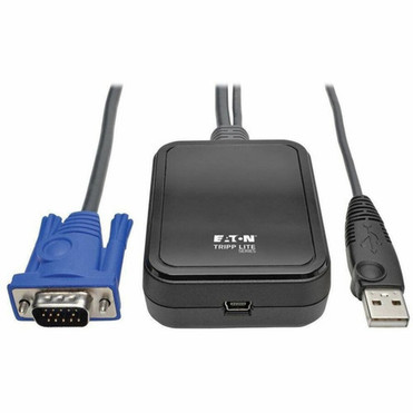 Tripp Lite by Eaton B032-VU1 KVM Console to USB 20 Portable Laptop Crash Cart Adapter - 1 Computers - 1 Local Users - 0 Remote - B032-VU1