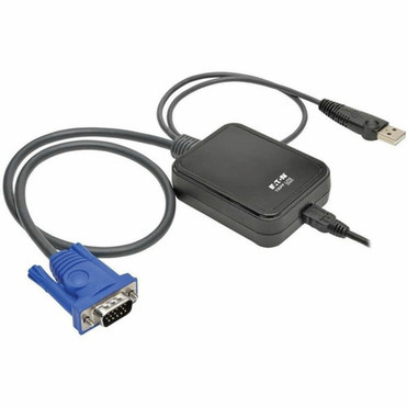 Tripp Lite by Eaton B032-VU1 KVM Console to USB 20 Portable Laptop Crash Cart Adapter - 1 Computers - 1 Local Users - 0 Remote - B032-VU1