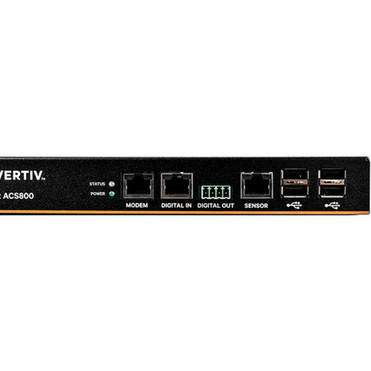 Vertiv Avocent ACS 800 4-Port Serial Console Server with External AC Power Supply Analog Modem Compact Chassis - 1000 MB - DDR3 - - ACS804MEAC-400
