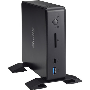 Shuttle XPC nano NC03U Barebone System - Mini PC - Celeron 3865U 180 GHz - DDR4 SDRAM Maximum RAM Support - HD Graphics 610 - HDMI - NC03U