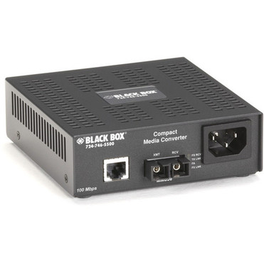 Black Box Compact TransceiverMedia Converter - New - 1 x Network RJ-45 - 1 x SC Ports - DuplexSC Port - Multi-mode - 003 mil 0 - LHC009A-R3