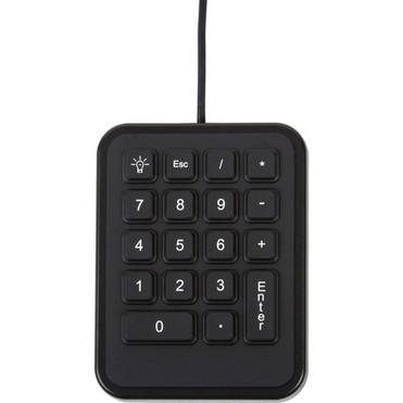iKey IK-18-USB Mobile Numeric Pad - Cable Connectivity - USB Interface - 18 Keys - Workstation - Industrial Silicon Rubber Keyswitch IK-18-USB