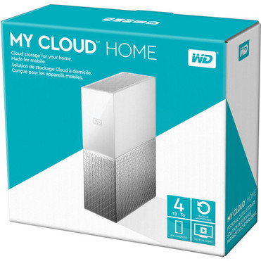 WD My Cloud Home Personal Cloud Storage - 1 x HDD Supported - 1 x HDD Installed - 4 TB Installed HDD Capacity - 1 x Total Bays - - 1 - WDBVXC0040HWT-NESN