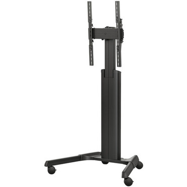 Chief Fusion Manual Height Adjustable Stretch Portrait Cart - 125 lb 5669905 g Load Capacity - Floor - Black MPAUBSP