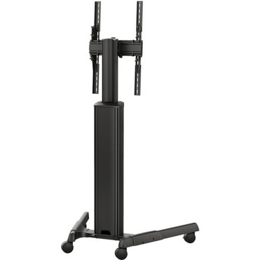 Chief Fusion Manual Height Adjustable Stretch Portrait Cart - 125 lb 5669905 g Load Capacity - Floor - Black MPAUBSP