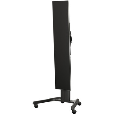 Chief Fusion Manual Height Adjustable Stretch Portrait Cart - 125 lb 5669905 g Load Capacity - Floor - Black MPAUBSP