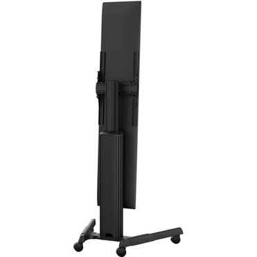 Chief Fusion Manual Height Adjustable Stretch Portrait Cart - 125 lb 5669905 g Load Capacity - Floor - Black MPAUBSP
