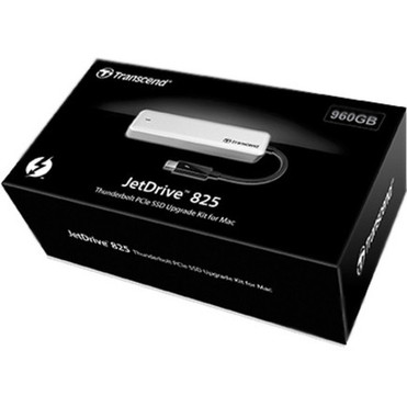 Transcend JetDrive 825 480 GB Portable Solid State Drive - External - PCI Express PCI Express 30 x2 - Thunderbolt - 950 MBs Read TS480GJDM825