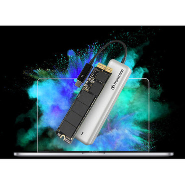 Transcend JetDrive 825 480 GB Portable Solid State Drive - External - PCI Express PCI Express 30 x2 - Thunderbolt - 950 MBs Read TS480GJDM825