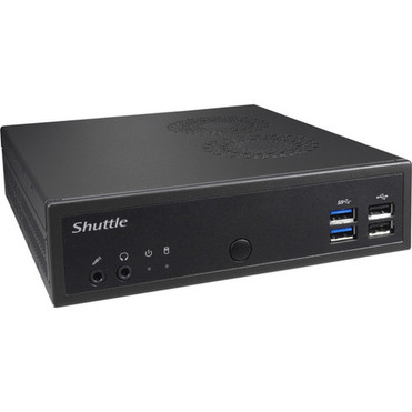 Shuttle XPC slim DH02U Barebone System - Slim PC - Celeron 3865U 180 GHz - 32 GB DDR4 SDRAM Maximum RAM Support - 2 Total Memory - 4 DH02U