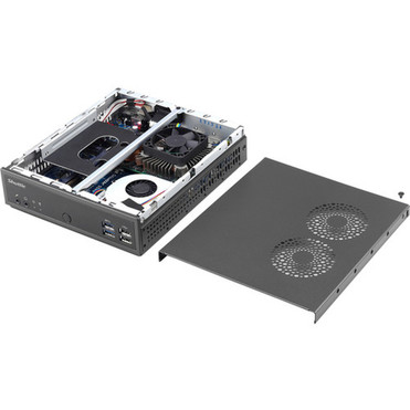 Shuttle XPC slim DH02U Barebone System - Slim PC - Celeron 3865U 180 GHz - 32 GB DDR4 SDRAM Maximum RAM Support - 2 Total Memory - 4 DH02U