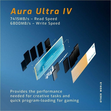 OWC Aura Ultra IV 2 TB Solid State Drive - M2 2280 Internal - PCI Express NVMe PCI Express NVMe 40 x4 - Desktop PC Notebook - TB OWCS3DIG3P4T20