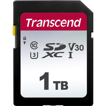 Transcend 1 TB Class 10UHS-I U3 V30 SDXC - 100 MBs Read - 85 MBs Write TS1TSDC300S