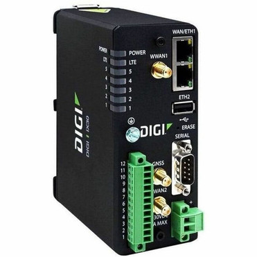 Digi IX30 2 SIM Ethernet Cellular ModemWireless Router - 4G - LTE HSPA WCDMA - 1 x Network Port - 1 x Broadband Port - USB - Fast IX30-00G4