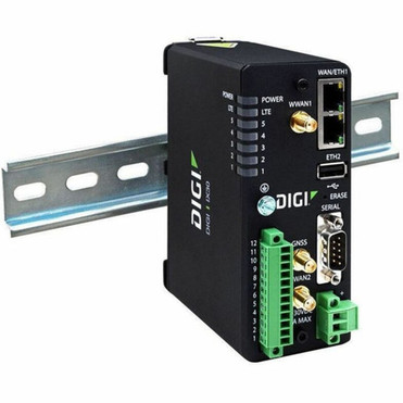 Digi IX30 2 SIM Ethernet Cellular ModemWireless Router - 4G - LTE HSPA WCDMA - 1 x Network Port - 1 x Broadband Port - USB - Fast IX30-00G4