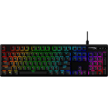 HyperX Alloy Origins PBT HX Red - Mechanical Gaming Keyboard - Cable Connectivity - USB Interface - RGB LED - Rugged - English US - 639N3AAABA