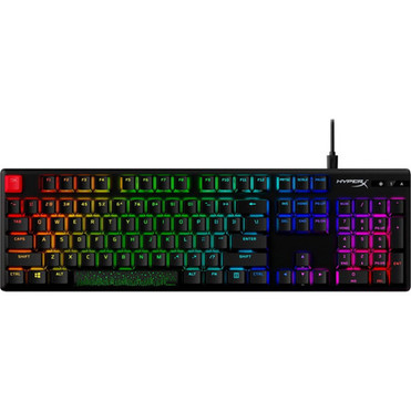 HyperX Alloy Origins PBT HX Red - Mechanical Gaming Keyboard - Cable Connectivity - USB Interface - RGB LED - Rugged - English US - 639N3AAABA