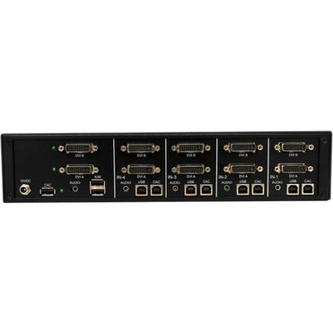 Tripp Lite by Eaton Secure KVM Switch 4-Port Dual Head DVI to DVI NIAP PP40 Audio CAC TAA - 4 Computers - 1 Local Users - B002-DV2AC4-N4