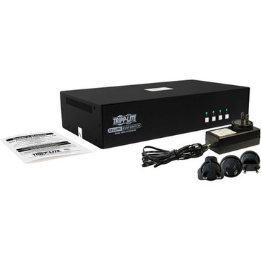 Tripp Lite by Eaton Secure KVM Switch 4-Port Dual Head DVI to DVI NIAP PP40 Audio CAC TAA - 4 Computers - 1 Local Users - B002-DV2AC4-N4