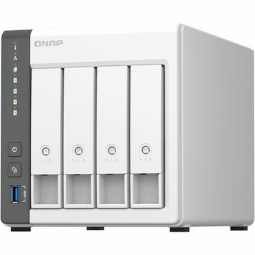 QNAP TS-433-4G SANNAS Storage System - Cortex A55 Quad-core 4 Core 2 GHz - 4 x HDD Supported - 0 x HDD Installed - 4 x SSD - 0 x - TS-433-US