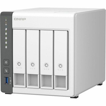 QNAP TS-433-4G SANNAS Storage System - Cortex A55 Quad-core 4 Core 2 GHz - 4 x HDD Supported - 0 x HDD Installed - 4 x SSD - 0 x - TS-433-US