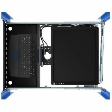 Rack Solutions 2U 4Post Rackmount Sliding KVMs - x USB - Rack-mountable Rail Mountable - 2U 2UKVM-125USB