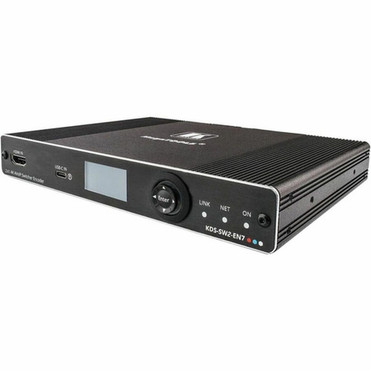 Kramer KDS-SW2-EN7 Video Encoder - Functions Audio Encoder Video Scaling - USB Type B - 4K - JPEG - Network RJ-45 - USB KDS-SW2-EN7
