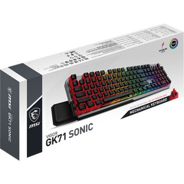 MSI VIGOR GK71 SONIC Gaming Keyboard - Cable Connectivity - USB 20 Type A Interface - RGB LED - Volume Control Multimedia Hot Keys VIGORGK71S