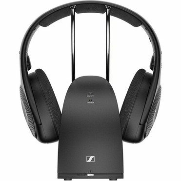 Sennheiser RS 120-W Headphone - Stereo - Black - Mini-phone 35mm - WiredWireless - Bluetooth - 1969 ft - 24 Ohm - 22 Hz 1950 kHz 700171