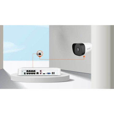 Tenda 16 Channel PoE HD Network Video Recorder - Network Video Recorder - HDMI - 4K Recording N6P-8H