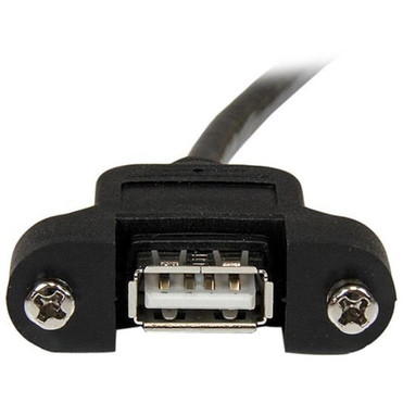 StarTechcom_3_ft_Panel_Mount_USB_Cable_A_to_A_-_FM_-_3_ft_USB_Data_Transfer_Cable_for_PC_-_First_End_1_x_Type_A_Male_USB_-_Second_1_USBPNLAFAM3