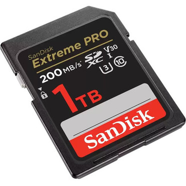 SanDisk Extreme PRO 1 TB Class 10UHS-I U3 V30 SDXC - 200 MBs Read - 140 MBs Write SDSDXXD-1T00-GN4IN