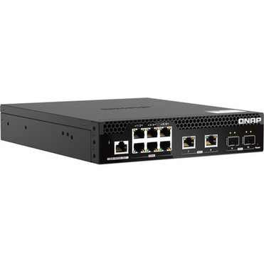 QNAP 10GbE and 25GbE Layer 2 Web Managed Switch for SMB Network Deployment - 8 Ports - Manageable - 10 Gigabit Ethernet 25 Gigabit QSW-M2106R-2S2T-US