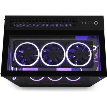 NZXT H9 Elite Premium Dual-Chamber Mid-Tower Airflow Case - Mid-tower - Matte Black - Galvanized Cold Rolled Steel SGCC Tempered - CM-H91EB-01